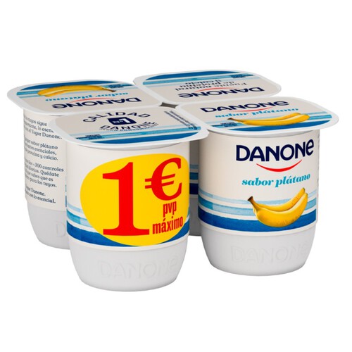 DANONE Iogurt amb gust de plàtan