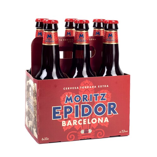 MORITZ Cervesa torrada extra 6x33 cl en ampolla