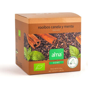 ALMA HOME Infusión rooibos con canela y menta eco 15 por envase