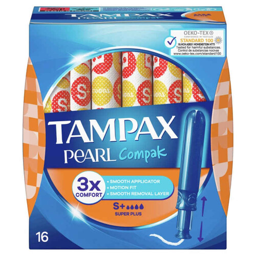 TAMPAX PEARL COMPAK Tampons super plus