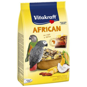 VITAKRAFT Comida completa para loros grises African 0.75kg