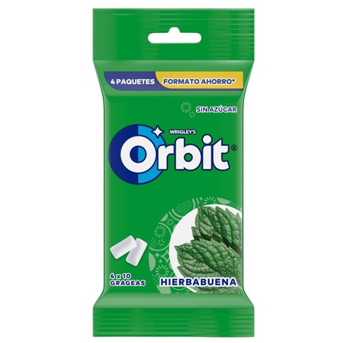 ORBIT Xiclets de menta verda