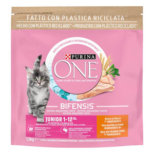 PURINA ONE BIFENSIS Comida de pollo para gato junior 1.5kg