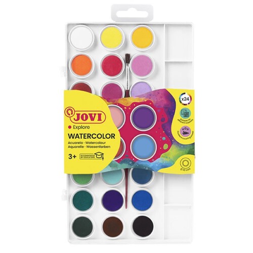 JOVI-AQUAREL.LA Estoig aquarel·les de 24 colors