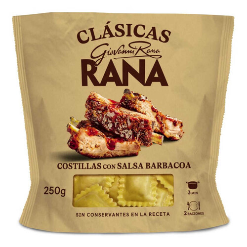 RANA Raviolis costelles amb salsa BBQ