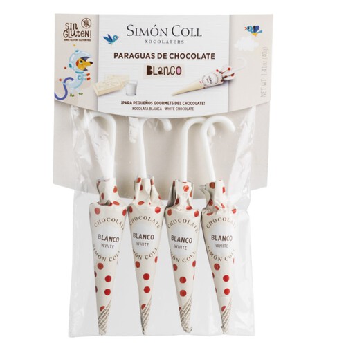 SIMÓN COLL Paraigües de xocolata blanca