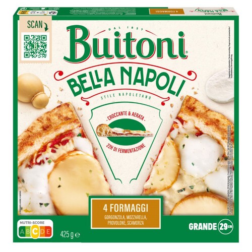 BUITONI Pizza 4 formatges Bella Napoli