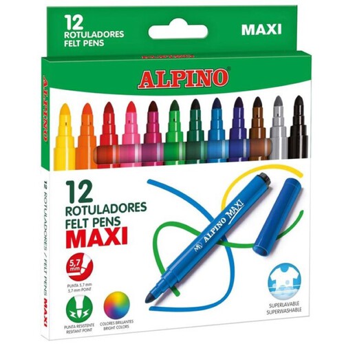 ALPINO Retoladors de colors Maxi