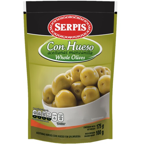 SERPIS Olives verdes amb pinyol