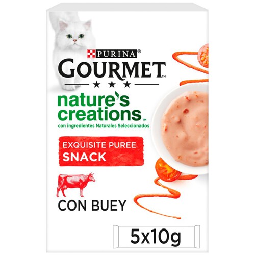 GOURMET Snack de puré de vedella per a gat adult