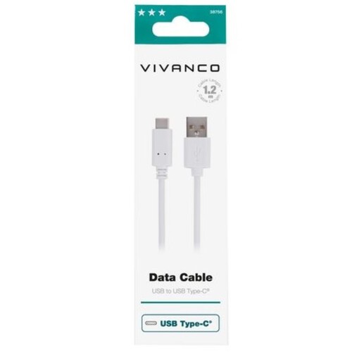 VIVANCO Cable USB tipus C 1,2 m