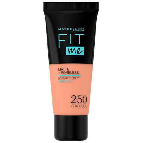 MAYBELLINE Base de maquillatge to 250 cobertura mat Fit Me