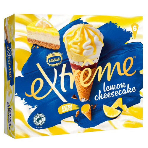 NESTLÉ EXTREME Gelat cucurutxo de llimona i cheesecake