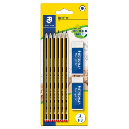 STAEDTLER Llapis HB amb dues gomes d'esborrar