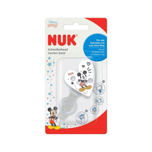 NUK Cinta per subjectar el xumet Mickey Mouse