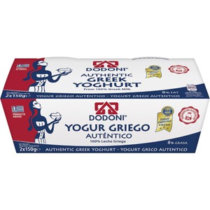 DODONI Yogur griego natural 2 x 0.15kg