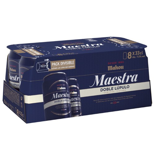 MAHOU Cervesa Maestra 8x33 cl en llauna