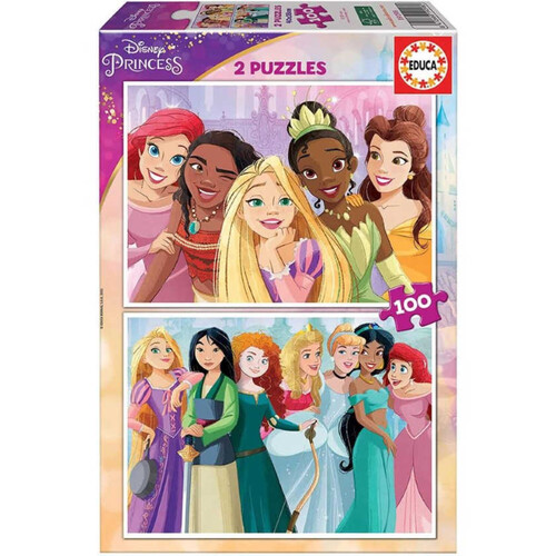 EDUCA Trencaclosques princeses Disney 2x100P