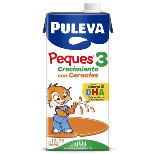 PEQUES 3 Llet de creixement amb cereals en cartró