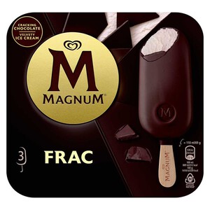 MAGNUM Helado de chocolate negro con nata 3 x 0.069kg