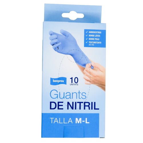 BONPREU Guants de nitril talla M - L