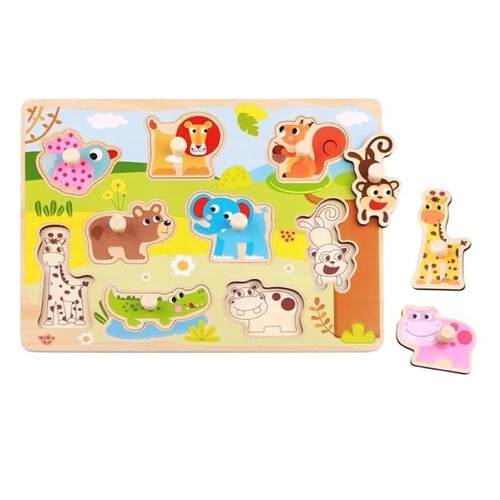 TOOKY TOY Trencaclosques animals selva de fusta