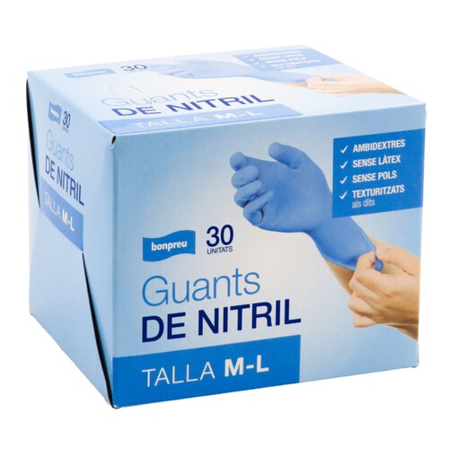 BONPREU Guants de Nitril talla M-L