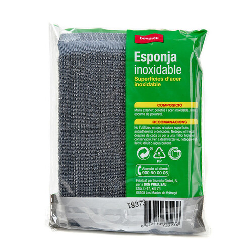 BONPREU Esponja inoxidable