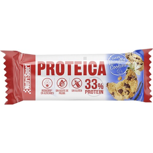 NUTRISPORT Barreta proteica de vainilla i cookies