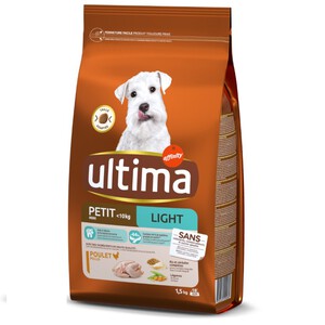 ULTIMA Comida light de pollo para perro pequeño 1.5kg