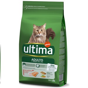 ULTIMA Comida de salmón para gato adulto 1.5kg