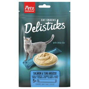 PETS UNLIMITED Snack de salmón y atún para gato adulto 0.075kg