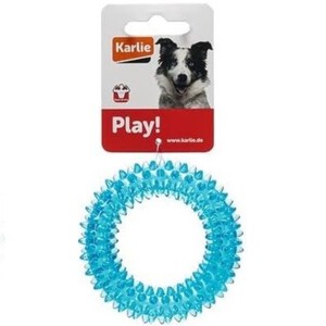 KARLIE Anillo dentado pequeño de 9 cm para perro 