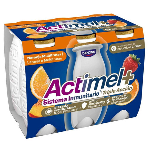 ACTIMEL Iogurt per beure de taronja multifruites