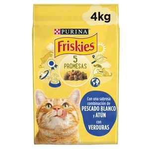 FRISKIES Comida de pescado para gatos adultos 4kg