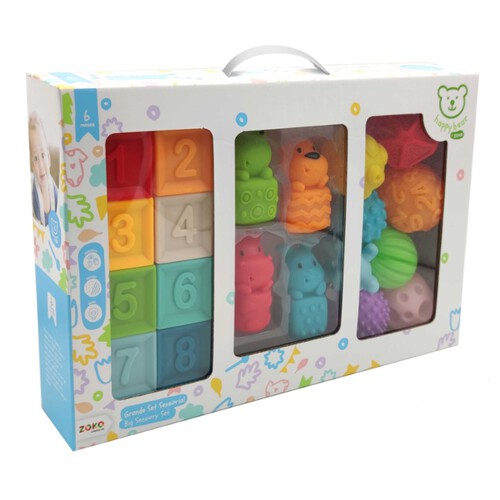 HAPPY BEAR Set sensorial de peces toves