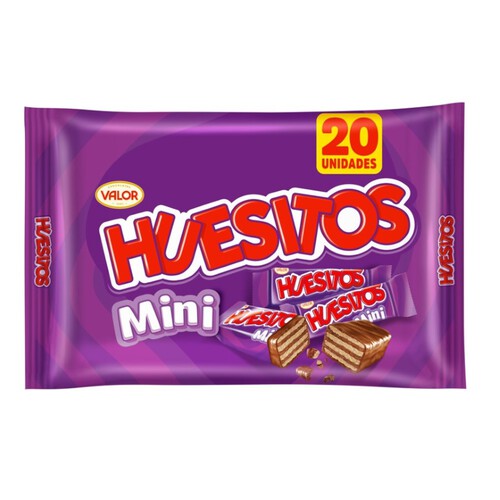 HUESITOS Mini barretes de galeta amb xocolata