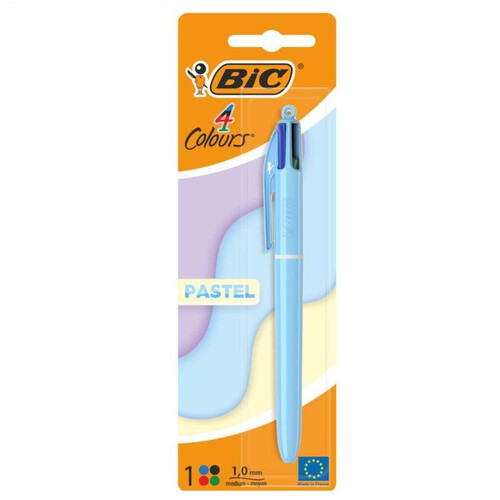 BIC Bolígraf de 4 colors en 1 Pastel