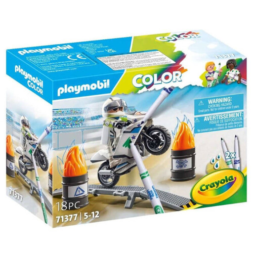 PLAYMOBIL Moto per decorar amb retoladors Crayola