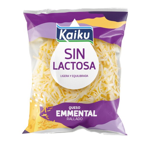 KAIKU Formatge Emmental ratllat sense lactosa