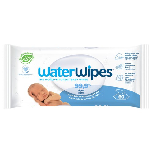 WATERWIPES Tovalloletes humides infantils