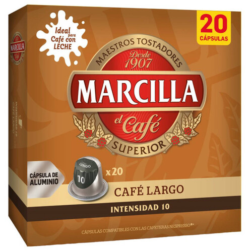 MARCILLA Càpsules de cafè llarg