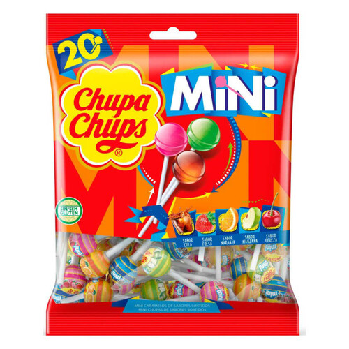 CHUPA CHUPS Assortit de caramels amb pal Mini