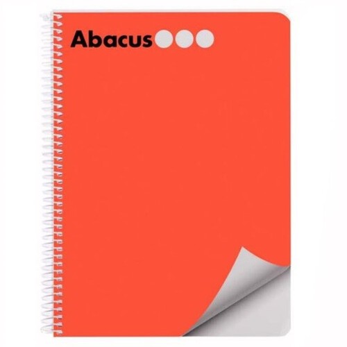 ABACUS Llibreta A5 color vermell de 80 fulls