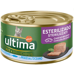 ULTIMA Comida de pescado para gato esterilizado Fit & Delicious 0.085kg