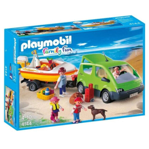 PLAYMOBIL Cotxe familiar amb llanxa