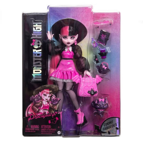 MONSTER HIGH Nina Draculaura articulada