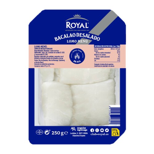 ROYAL Llom menú de bacallà dessalat