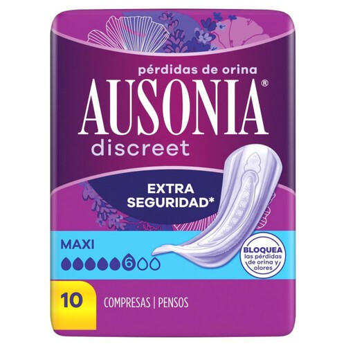 AUSONIA DISCREET Compresa maxi per incontinència