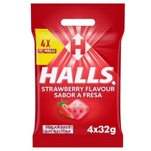 HALLS Caramels sense sucre sabor maduixa